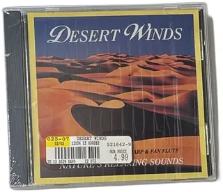 Desert Winds CD 1992 Silver Bells Nature Relaxing Sounds New Sealed Harp Flute