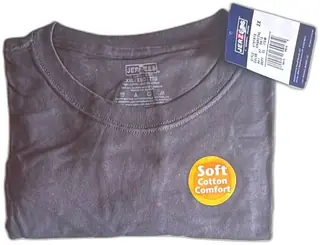 Jerzees Mens Crew Neck Cotton T Shirt 2XL Black Soft Comfort New With Tags