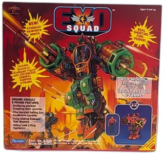 Exosquad Wolf Bronski Ground Assault E Frame Action Figure Playmates 1994 MIB