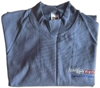 Oracle Digital Premium NT Solutions Blue Sweatshirt XL Cotton Deluxe Vintage USA