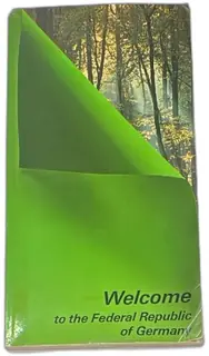 1972 Welcome To The Federal Republic Of Germany Visitor Guidebook Green Vintage