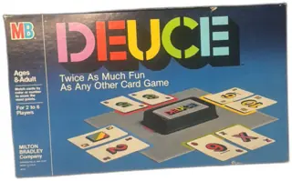 Deuce Card Game 1985 Milton Bradley Complete Vintage Board Game