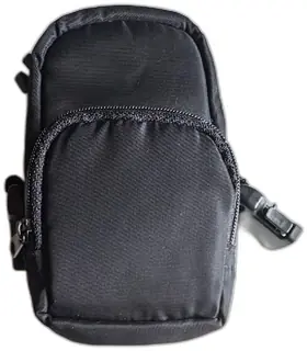 Black Nylon Utility Waist Pouch Small Organizer Bag With Strap New Old Stock