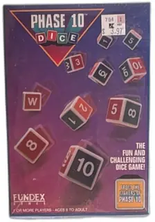 Phase 10 Dice Game 1993 Fundex Complete Roll And Score Classic Family Game