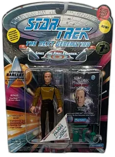 Star Trek TNG Lieutenant Barclay Action Figure Playmates 1994 7th Season MOC