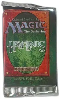 Magic The Gathering Homelands Booster Pack 1995 Factory Sealed 8 Cards