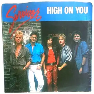 Survivor High On You 7 Inch Vinyl Single 1984 Scotti Brothers ZS4 04685 With Sleeve