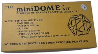 Vintage miniDOME Kit by Avionics Plastics Polyhedral Structure Set Complete
