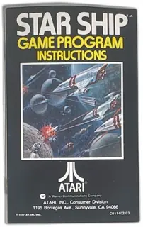 Atari Star Ship Game Program Instructions Manual 1977 Original Vintage VCS 2600
