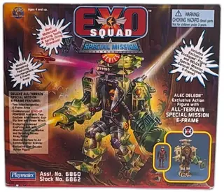 Exosquad Alec DeLeon Special Mission E Frame Deluxe Playmates 1995 New Boxed