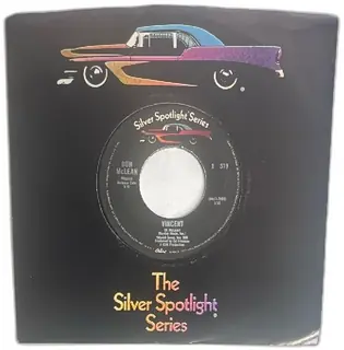 Don McLean Silver Spotlight Series 45 RPM Vinyl Single Vincent Dreidel Capitol Record