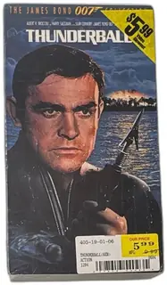 James Bond Thunderball VHS MGM Sean Connery 1965 Sealed New Vintage