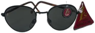 Bausch Lomb IS W1834 Vintage 1993 Black Glass Lens Sunglasses With Tag Unused