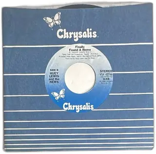Huey Lewis And The News I Want A New Drug Finally Found A Home 45 RPM Single Chrysali
