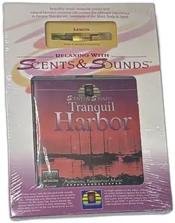 Scents And Sounds Tranquil Harbor Relaxation CD Lemon Essential Oil Set 1998