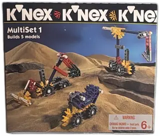K'NEX MultiSet 1 Construction Co 72 Pieces 1995 Vintage Building Toy