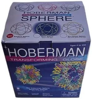 Hoberman Transforming Globe Sphere Rainbow Sphere 1998 New In Box with Booklet