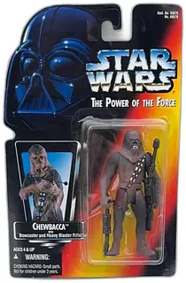 Star Wars Power Of The Force Chewbacca Action Figure Kenner 1995 Bowcaster NIB
