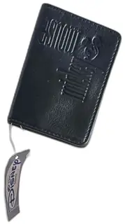 Disney Store Mickey Mouse Black Faux Leather Card Holder Snap Wallet New Tag