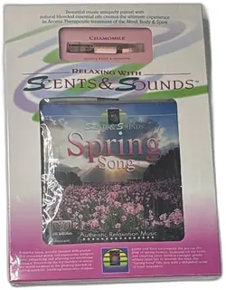 Scents And Sounds Spring Song Chamomile Aromatherapy CD Gift Set 1998 New