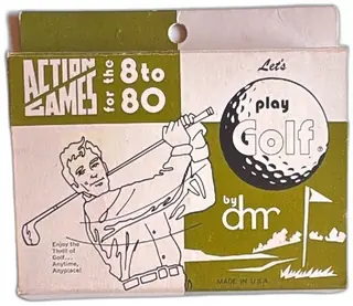 Vintage Lets Play Golf Card Game DMR Company Action Games Complete 1960s USA