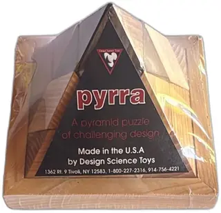Design Science Toys Pyrrha Pyramid Puzzle 15 Piece Wooden Brain Teaser USA
