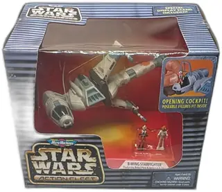 1996 Micro Machines Star Wars Action Fleet B Wing Starfighter Boxed Galoob