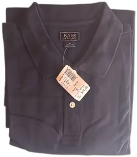 GH Bass Co Black Polo Shirt XL 100 Percent Cotton New With Tags Classic Fit