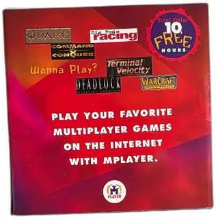 1996 Mplayer Online Multiplayer CD-ROM Trial Offer 10 Free Hours Quake Warcraft