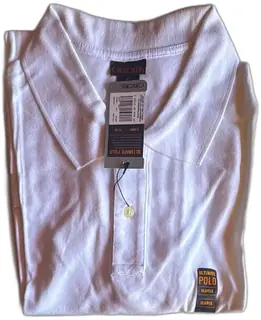Cherokee Ultimate Polo White XL Men’s Short Sleeve Shirt 100 Percent Cotton New Tag