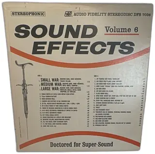 Audio Fidelity Sound Effects Volume 6 Stereo 1964 LP DFS 7036 War Aircraft Vinyl