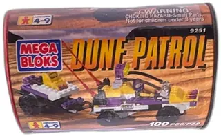 Mega Bloks Dune Patrol 9251 Vintage 1997 Building Set 100 Pieces Complete