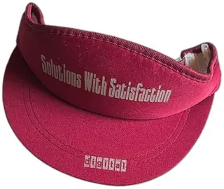 Vintage Digital Equipment Corporation Maroon Green Visor Solutions With Satisfaction