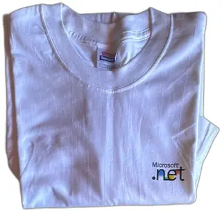 Vintage Microsoft Dot Net Promo T Shirt Hanes Comfort XL White 100 Percent Cotton Unu