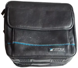 Tadpole Technologies Vintage Black Laptop Bag Retro Computer Carrying Case Korea