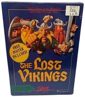 The Lost Vikings PC Big Box 1993 Interplay Silicon Synapse Sealed VGA DOS