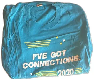 Screen Stars XL Blue Ive Got Connections 2020 Promo T Shirt 50 Cotton 50 Polyester