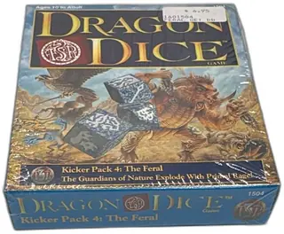 Dragon Dice Kicker Pack 4 The Feral TSR 1996 Sealed Box Dice Game Set