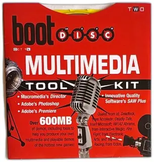 Boot Disc Multimedia Toolkit Two October 1996 CD-ROM Demos Adobe Macromedia PC