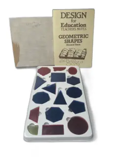 Design for Education Geometric Shapes Set 16pcs with Teacher's Notes Vintage