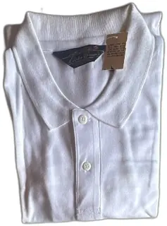 Eddie Bauer White Cotton Polo Shirt XL Vintage NWT Storage Stains Sri Lanka