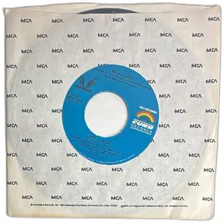 Real Life Send Me An Angel 45 RPM 7 Inch Vinyl Single 1983 MCA Curb Records Blue Labe