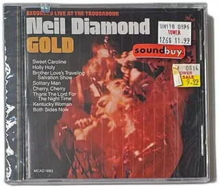 Neil Diamond Gold Live At The Troubadour MCA 1971 CD Sealed Classic Hits