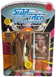 Star Trek The Next Generation Worf Klingon Warrior Playmates 1993 MOC Figure