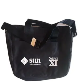 Sun Microsystems Sybase XI Black Promo Laptop Bag Unused Vintage GEM China