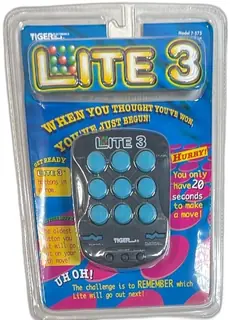 Tiger Electronics Lite 3 Handheld Game 1990s New Sealed Blue Buttons Vintage