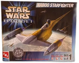 Star Wars Episode I Naboo Starfighter AMT Ertl Die Cast 1:48 Model Kit 1999