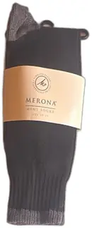 Merona Mens Socks Black Gray Size 10 to 13 Cotton Blend New In Package USA Made