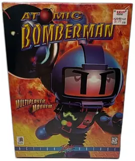 Atomic Bomberman Big Box PC Game 1997 Hudson Soft Interplay Sealed Multiplayer