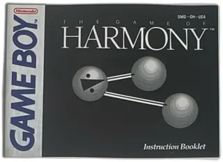 Game Boy The Game Of Harmony Instruction Booklet Accolade 1990 Original Manual